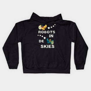 robots in de skies Kids Hoodie